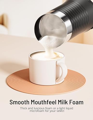 Miniatura 4 de Espumadores de leche, espumador de leche 4 en 1 y vaporizador, espumador eléctrico para café, calentador de leche con apagado automático, máquina de
