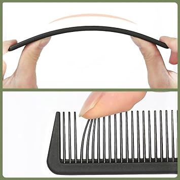12 Pieces Comb Set, Pocket Fine Plastic Hair Combs, Hair Combs for Men, for Women and Men, Fine Dressing Comb(Black 12.8 * 3.2cm)
