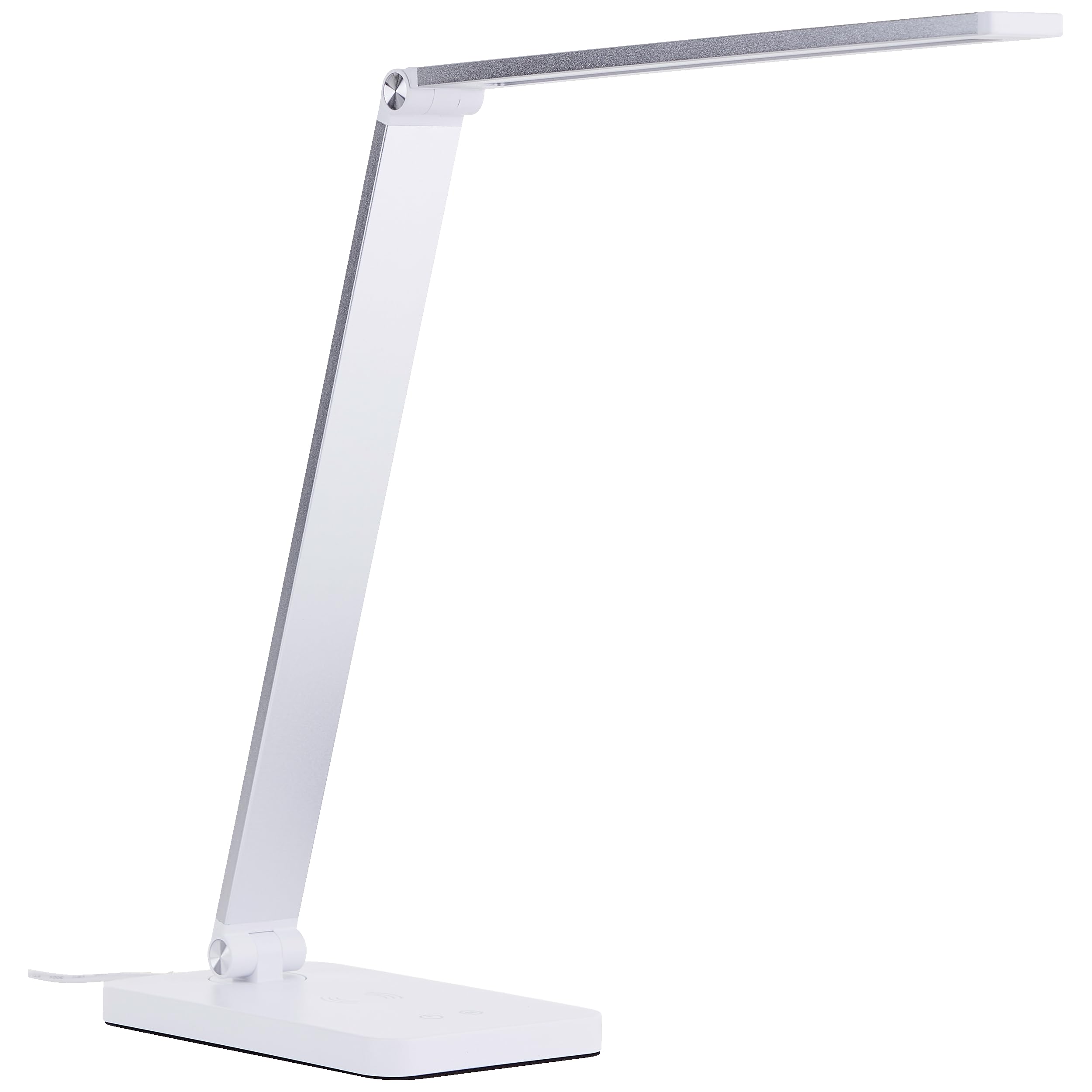 Lightbox Lampada da tavolo LED con CCT (2700-6500 K) e ricarica wireless e | Lampada da tavolo LED, ricarica wireless, dimmer a 3 livelli, USB, CCT, bianco