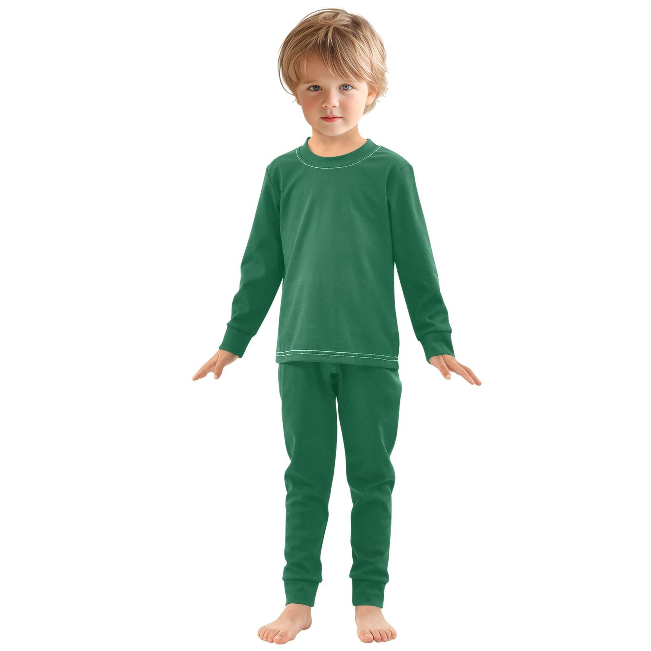 Army Green Long Sleeve Pajamas Set Sleepwear Jammies 2pcs Set Pjs Army Green