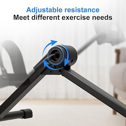 Miniatura 3 de Ejercitador de pedales debajo del escritorio, mini bicicleta estática para entrenamiento de brazos y piernas, ciclo portátil debajo del escritorio