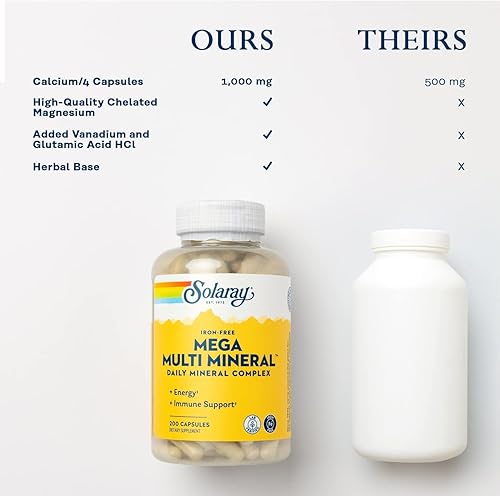 Miniatura 5 de Solaray Mega Multi Mineral-200Cápsulas