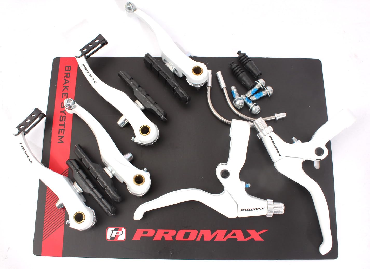 Set freni a V con leva del freno KHE PROMAX bianco