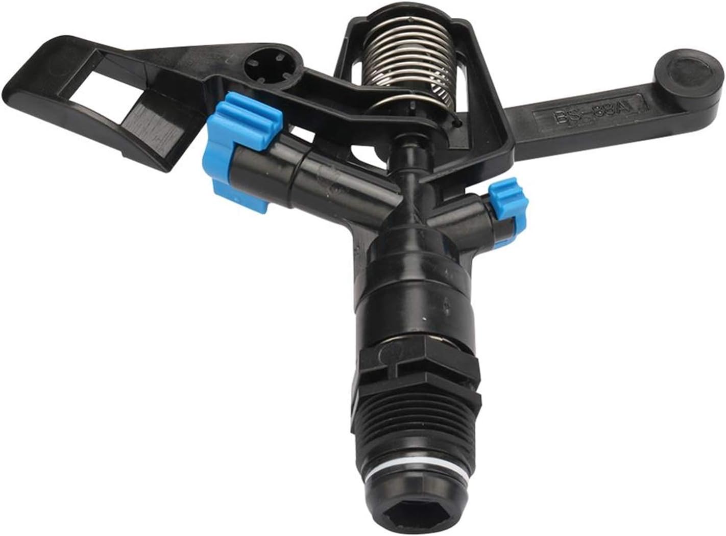 Gardening Irrigation Dripper Garden Irrigation 3/4 Inch External Threaded Rotary Sprinkler Nozzle 360 Degree Automatic Watering Nozzle for Agricultural Farm Lawn 1 Piece