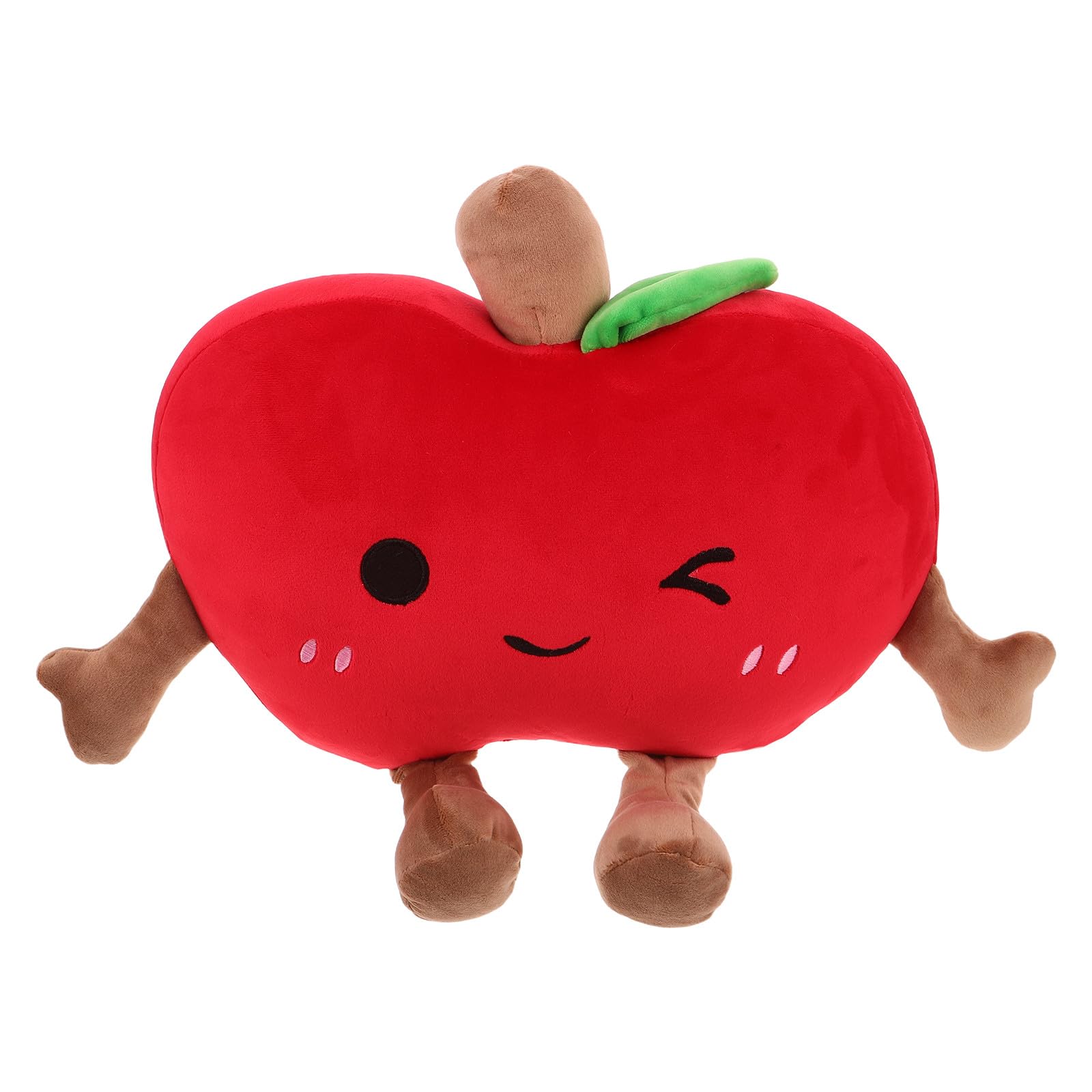 Coussin fruit 3D peluche pomme 35 cm : le cadeau d'anniversaire original pour petits et grands