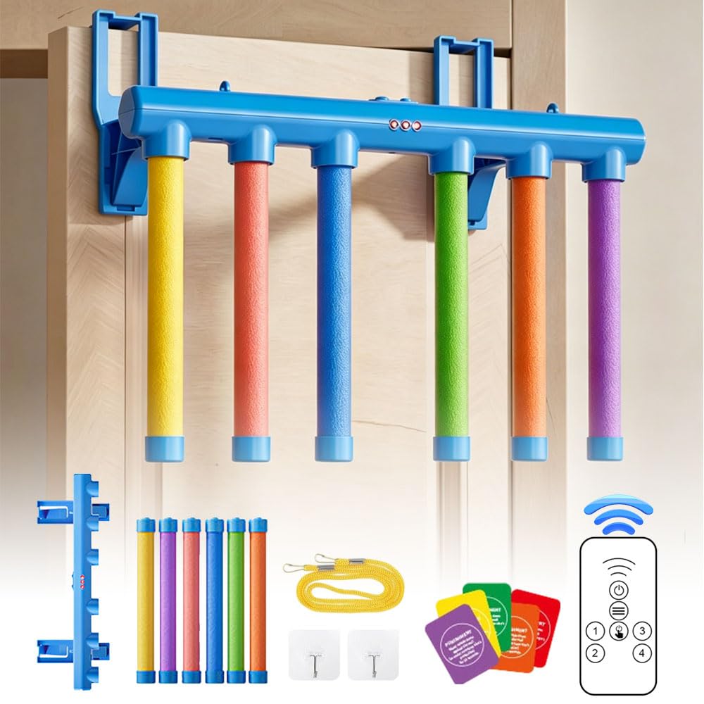 NKFBEV Catching Sticks Game, Drop Sticks Game,Quick Reaction Training Toy with Remote,Solo/Dual Play & 3 Speeds,Hand Eye Coordination & Reaction Training Toy,Fun Catch Falling Stick Game for Kid Adult