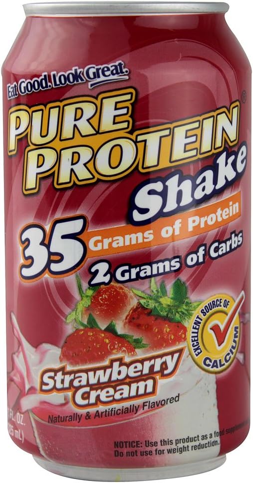 Worldwide Sports Nutrition Ultra Pure Protein Shake Strawberry Cream - 11 fl oz