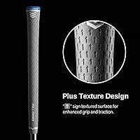 Vista 2 de 13 Pack Golf Grips, Durable Rubber Grip for Clubs, Anti-Slip “+” Texture & Zipper Back Design, Grips Only or Grips & Regripping Kit