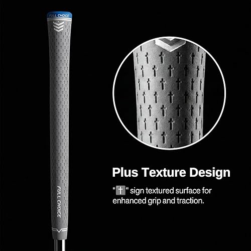 Miniatura 2 de 13 Pack Golf Grips, Durable Rubber Grip for Clubs, Anti-Slip “+” Texture & Zipper Back Design, Grips Only or Grips & Regripping Kit