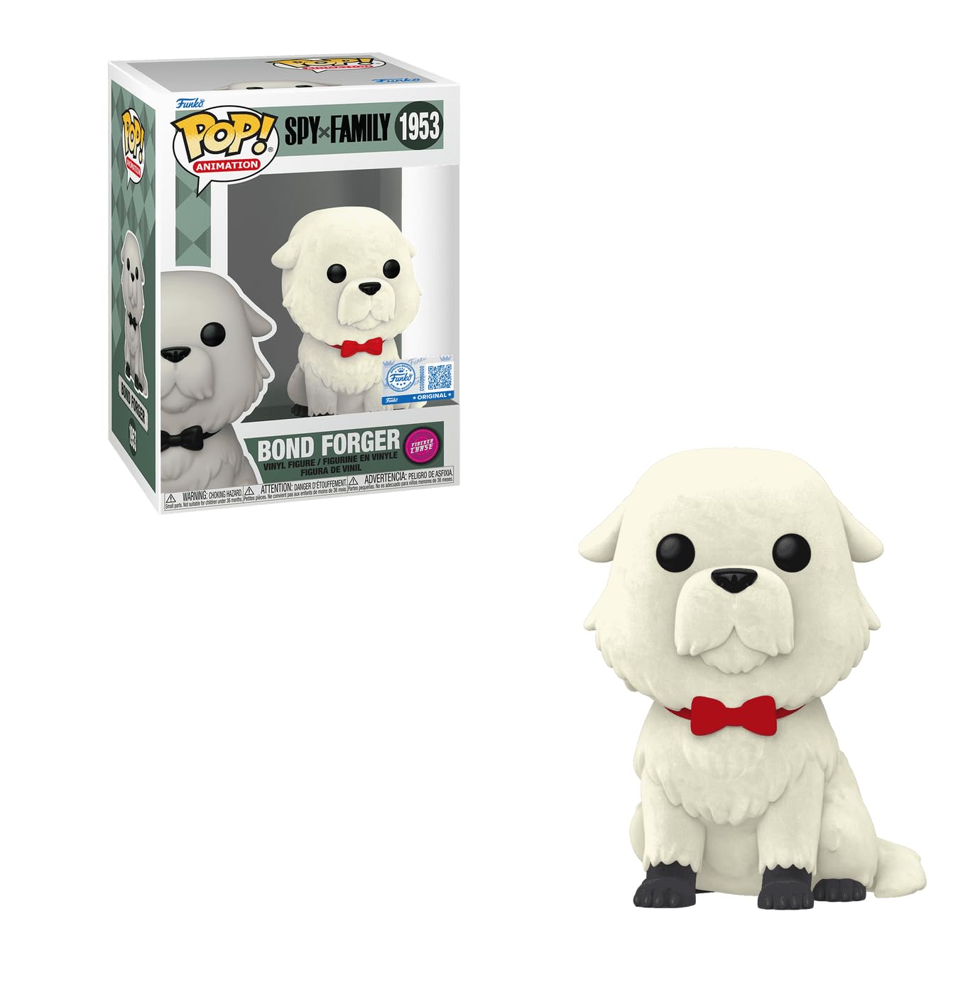 Funko Spy X Family Bond Forger Red Bowtie Flocked Chase Exclusive Pop Vinyl Figure 1953