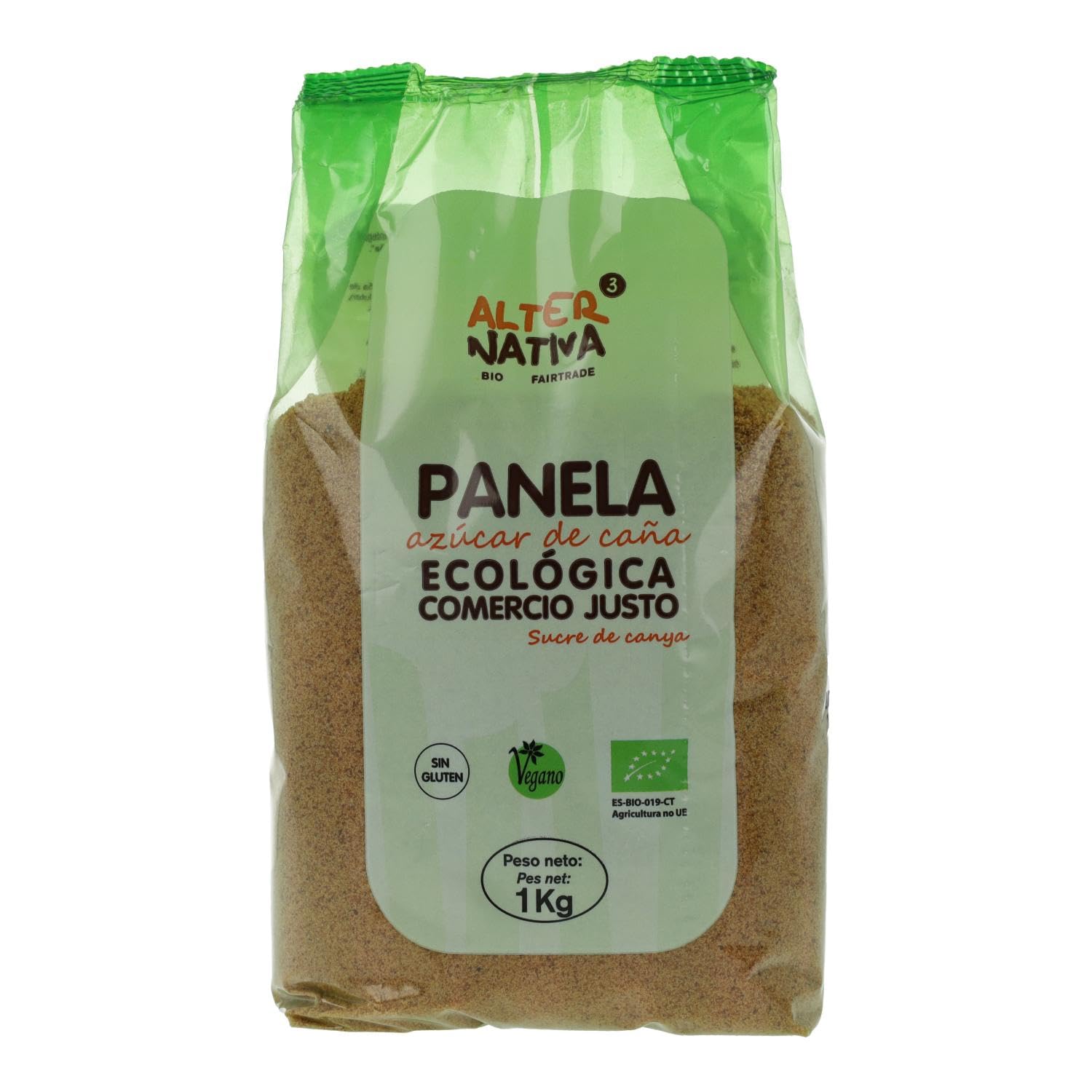 Cukier trzcinowy Panela, Bio & Fairtrade, opakowanie 1 kg