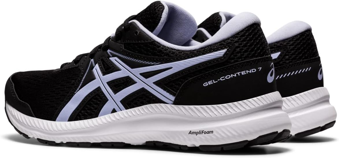 ASICS Women's Gel-Contend 7 Running Shoes 9 Black/Lilac Opal