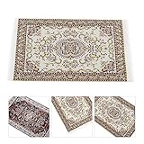 Miniature Rug - 6.3 x 3.9 Inches, DIY Dolls House Carpet Decoration for 1:12 Scale Dollhouse - Image 4