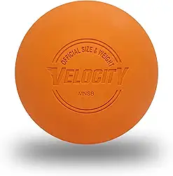 Velocity Bola de lacrosse texturizada, a bola Pro Grip dura duas vezes mais, certificado SEI, bolas de jogo ou prática NOCSAE, bolas de treinamento perfeitas para faculdades, escolas e clubes