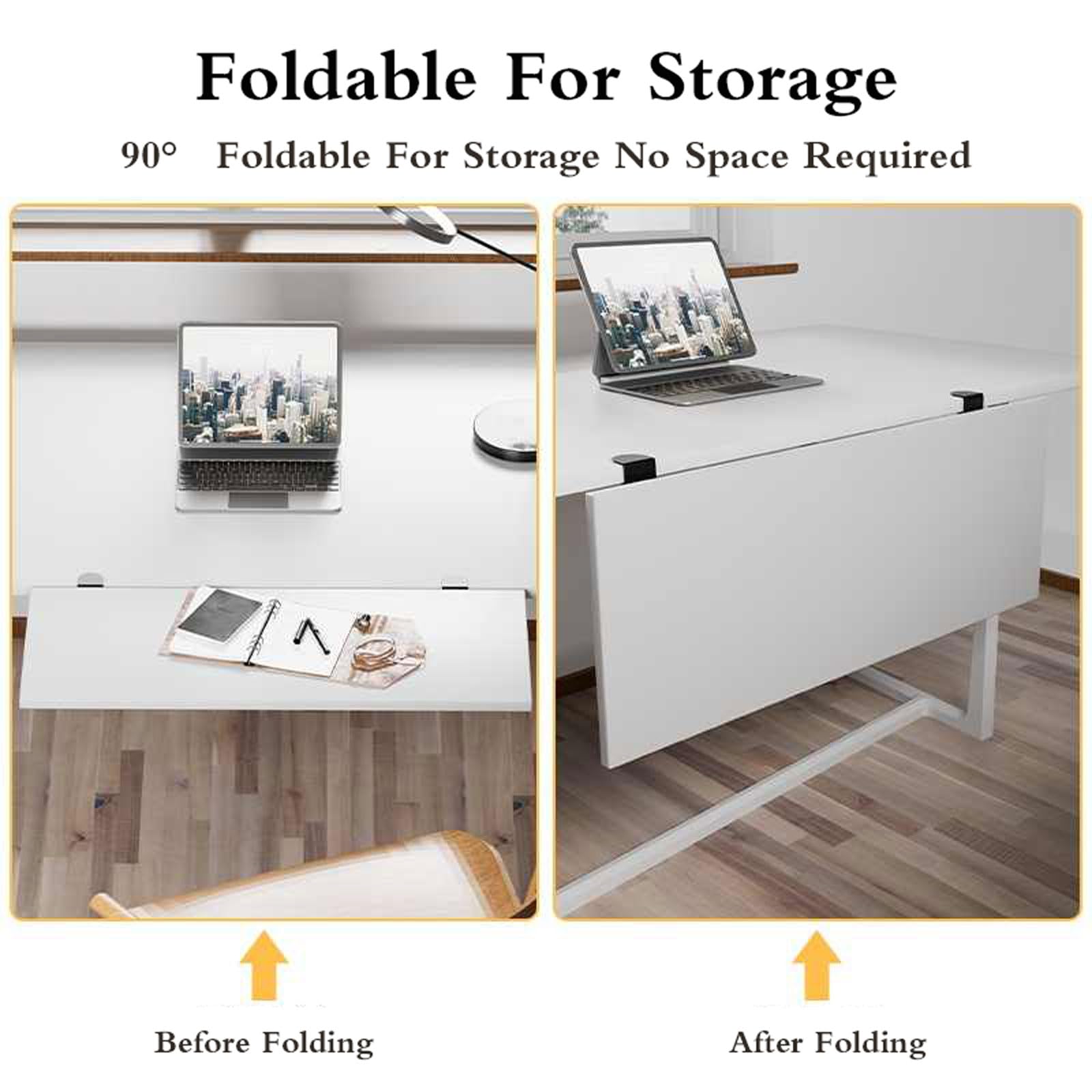Verstellbare Schreibtischerhöhung, Klemm-Schreibtischregal, platzsparend, Büro-Organizer, faltbarer Monitorständer, ergonomisches Schreibtischzubehör, kein Bohren, perfekt für Zuhause und Büro