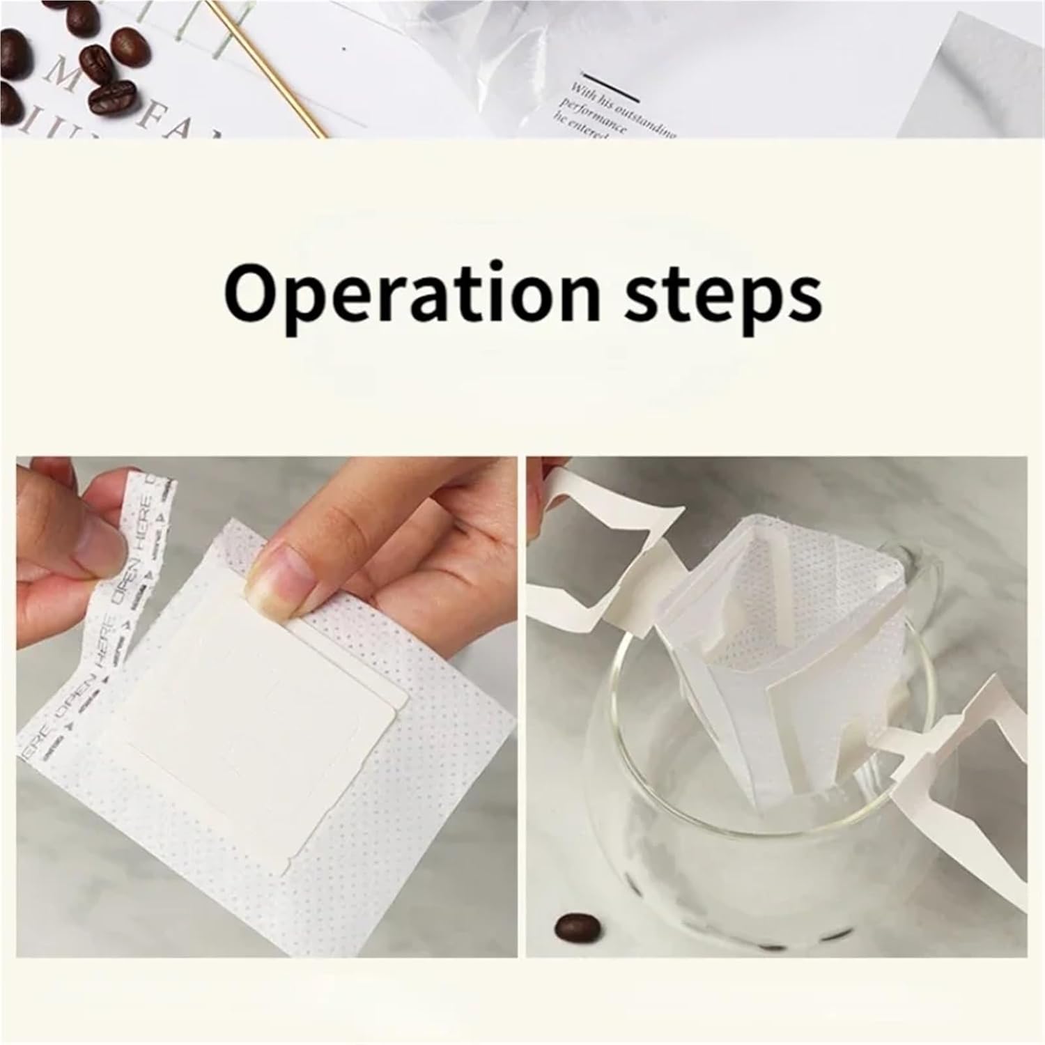 300 Pcs Paper-Made Disposable Brew Accessory Coffee Drip Filter Bags