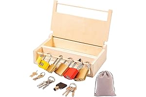Montessori Lock and Key Toy for Kids Aid in the Cognitive Development