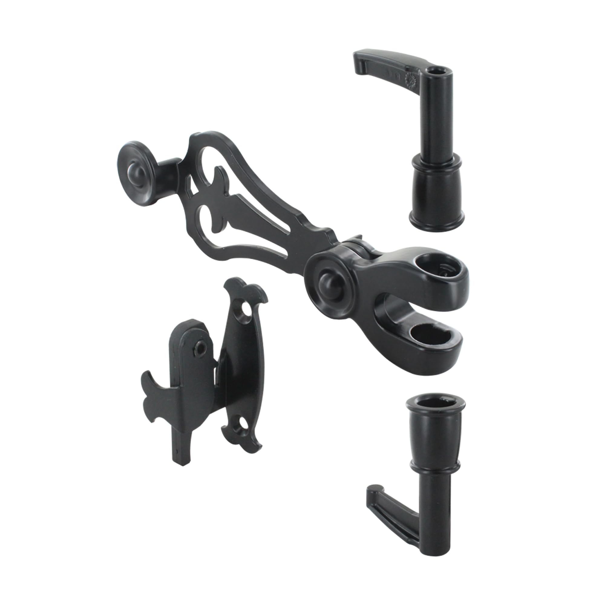 Accessories for Spaniel Shutters - Black Aluminium - Traditional Design - Closure System for Shutters and Shutters - Made in France