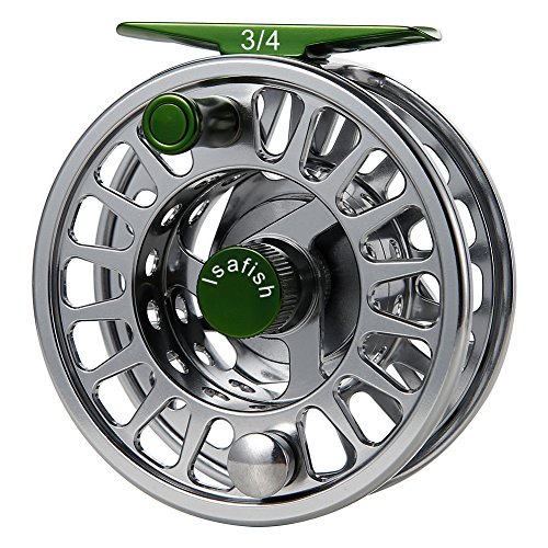 Mounchain Fly Fishing Reel Large Arbor with CNC-machined Aluminum Alloy Body Stainless Steel