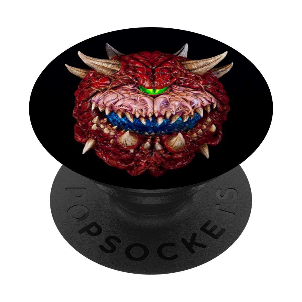 Cacodemon Gift Idea for doomed demons lovers gamer PopSockets PopGrip: Swappable Grip for Phones & Tablets