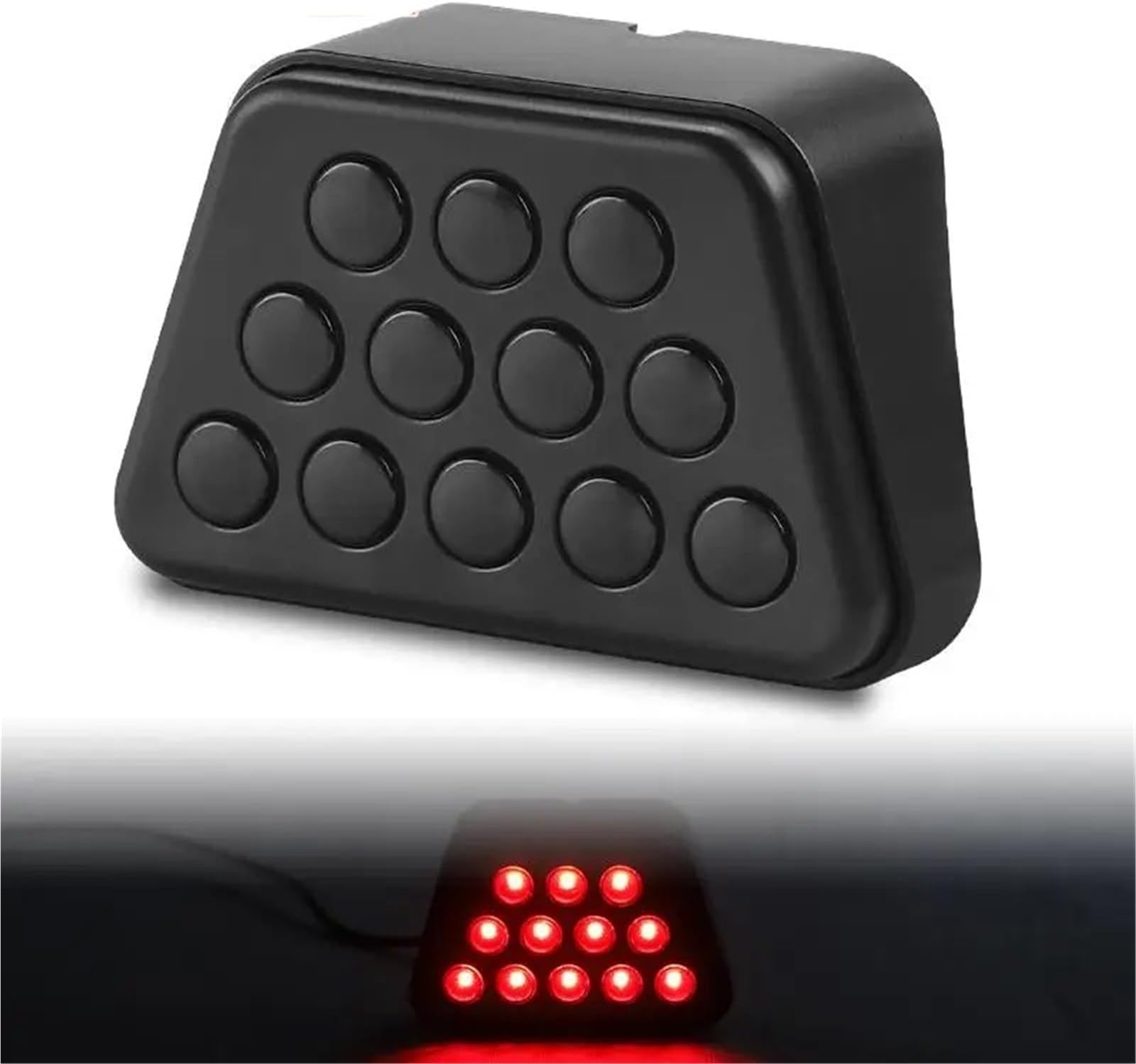 WALEQW Car Rear Lamp For Car Truck Trailer SUV ATV 4WD UTV 12V LED Pilot Safety Light Tail Brake Light Warning Reverse Stop Light Tailights Tail Light Assembly