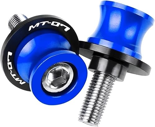 OBONG Motorcycle 6MM Stand Screws for Yamaha MT07 MT-07 Tracer 2016-2020 Tracer CNC Aluminum Swingarm Slider Spools (Color 6MM Blue)