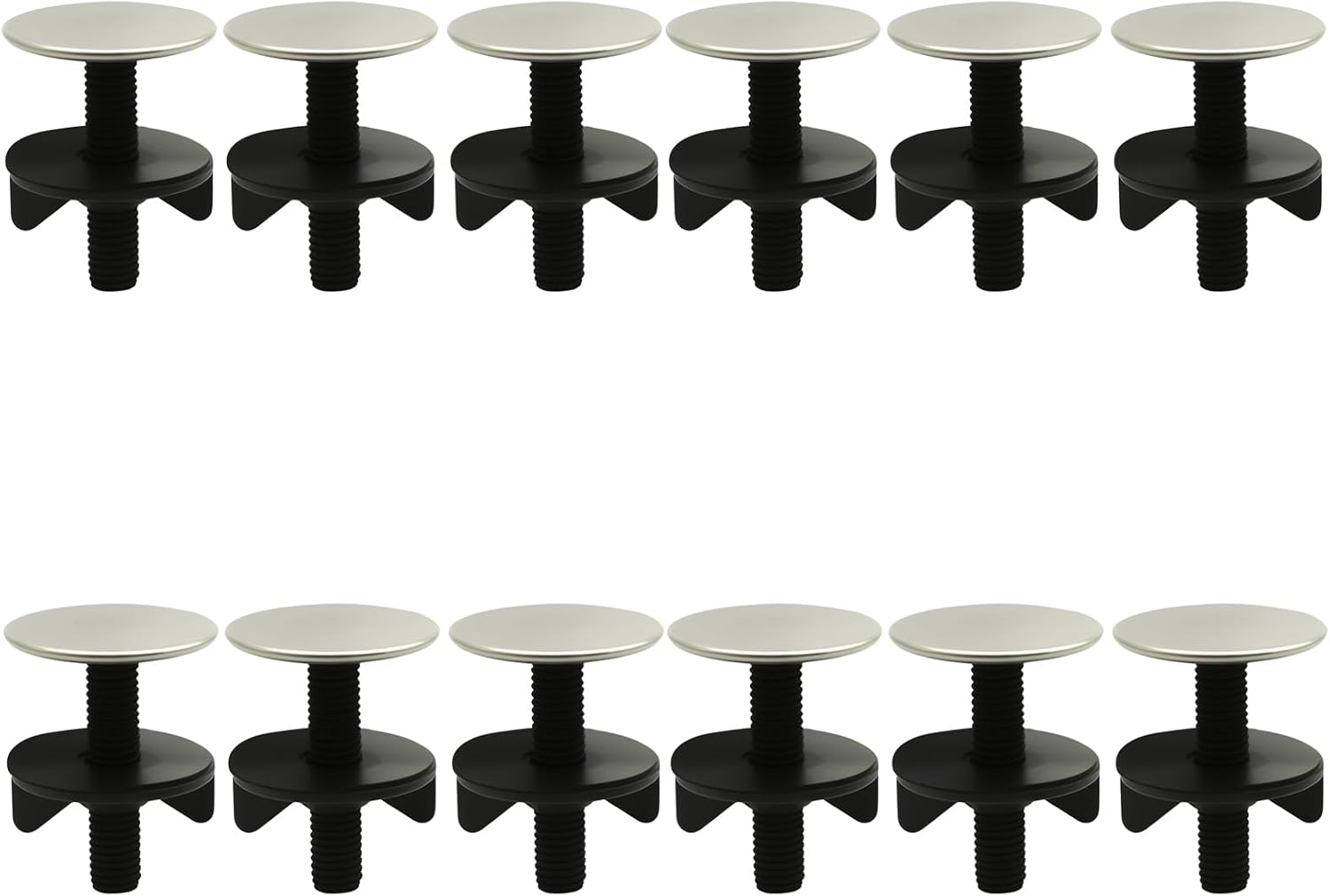 12 Pack Stainless Steel Kitchen Sink Hole Cover, Faucet Cap Sink Tap Hole Plate Stopper, Blanking Metal Plug for Bathroom Kitchen