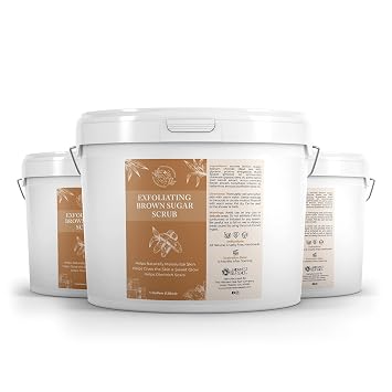 The Midwest Sea Salt Company - Exfoliating Brown Sugar Scrub - 128oz - Chamomile - Exfoliating Body Scrub