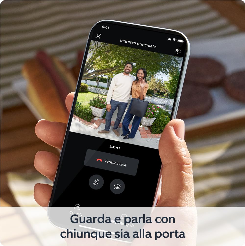 Ring videocitofono a batteria (Battery Video Doorbell) (2024) | Visuale a figura intera | Installazione semplice fai-da-te (5 min.) | con batteria integrata I Ring Home: 30 gg. prova gratuita