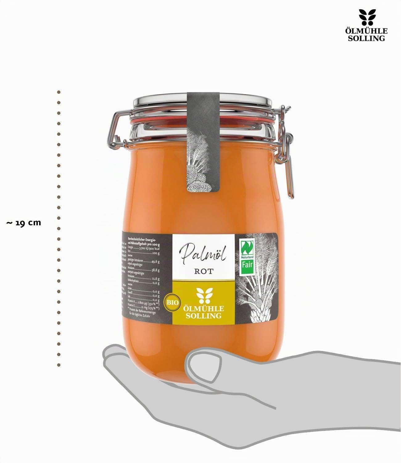 Solling Bio - Aceite de palma (1000 ml)