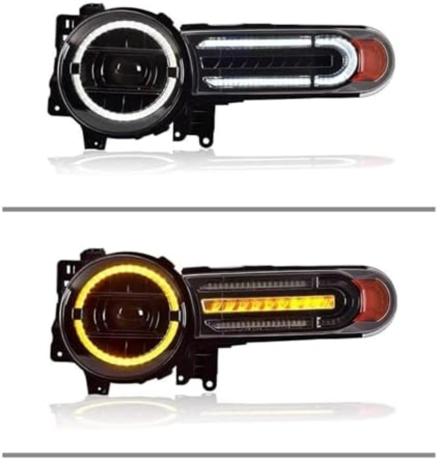 Dla TOYOTA, dla Fj, dla Cruiser 2007-2020 Montaż reflektorów Światła do jazdy dziennej Streamer Włącz przednie lampy Reflektor Sygnał świetlny Lampka kontrolna lusterka bocznego Lampka