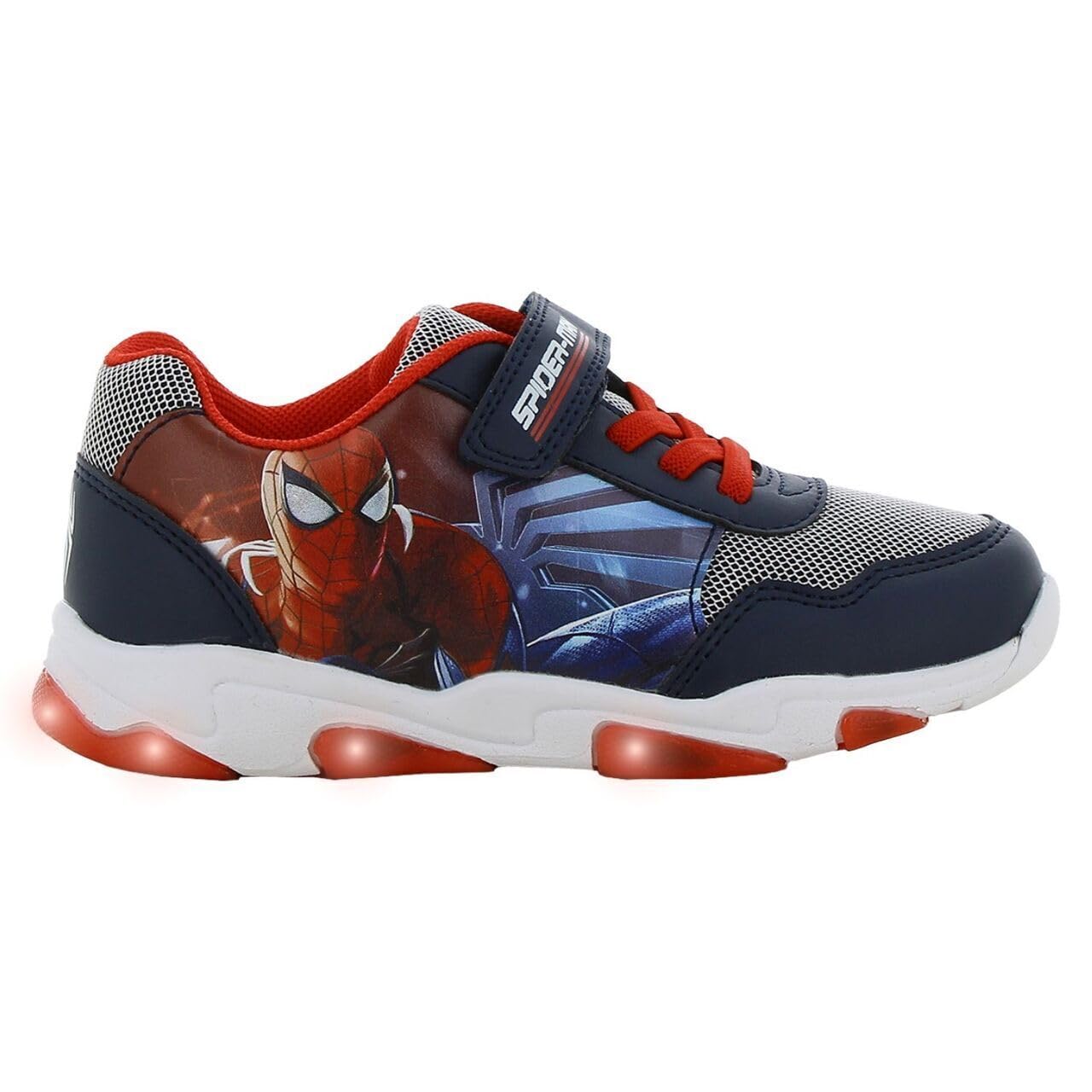 Leomil Spiderman Knipperschoenen voor jongens van 2 tot 8 jaar, lage