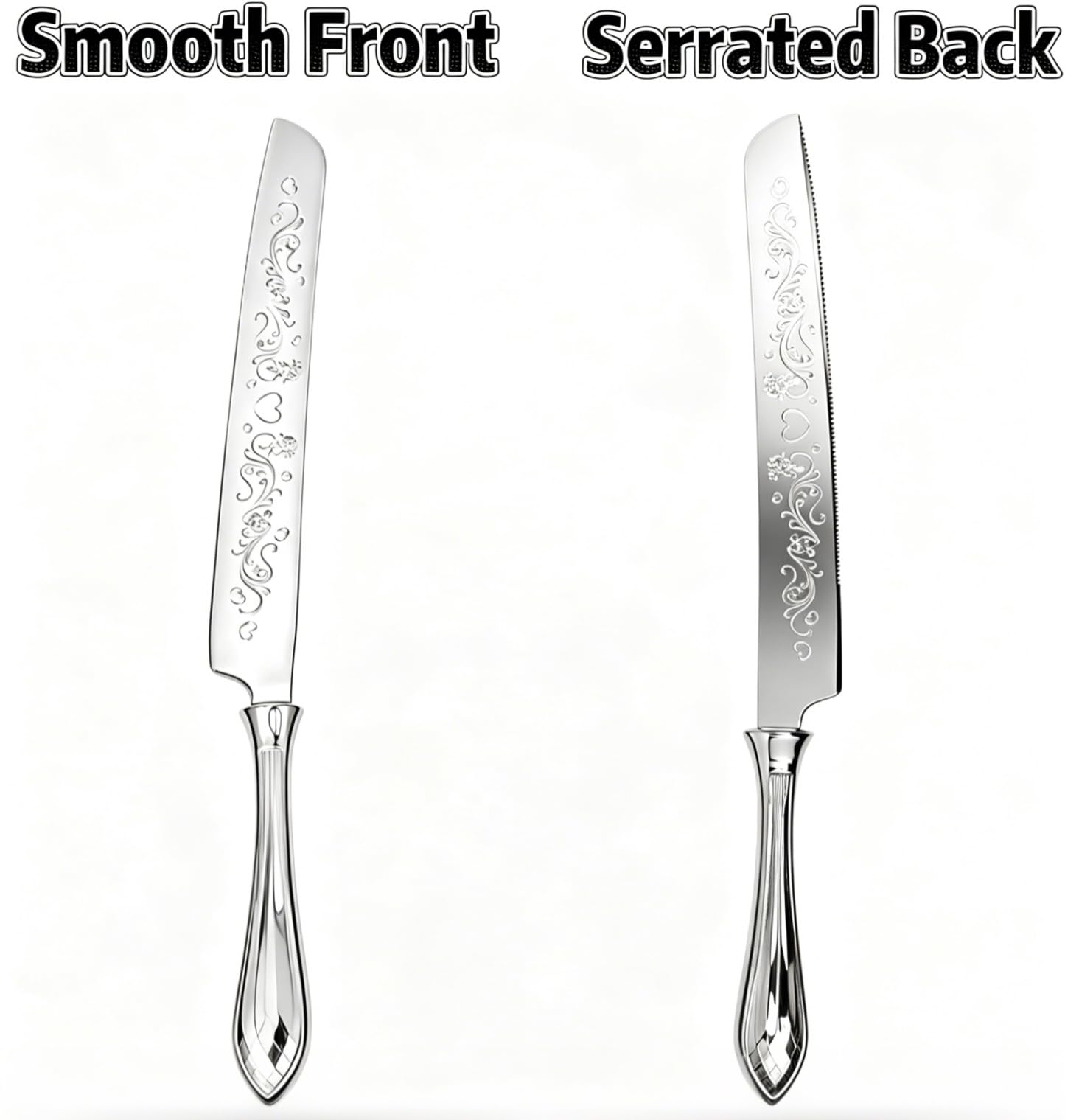 Wedding Cake Cutting Set - Elegant Knife & Server -6