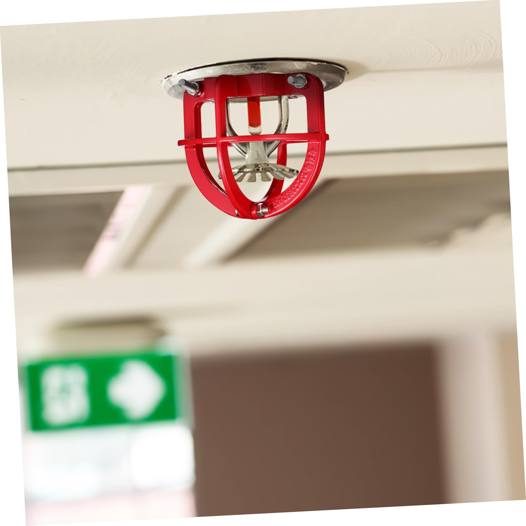 Alipis 6 Stück Schutzabdeckung für den Sprinklerkopf Ersatz drinnen Sprinkler-Sprinklerkopf Sprinklerkopf-Schutzabdeckung schützen Haube Sprinklerabdeckung Sprinklerkopfkäfig Metall rot