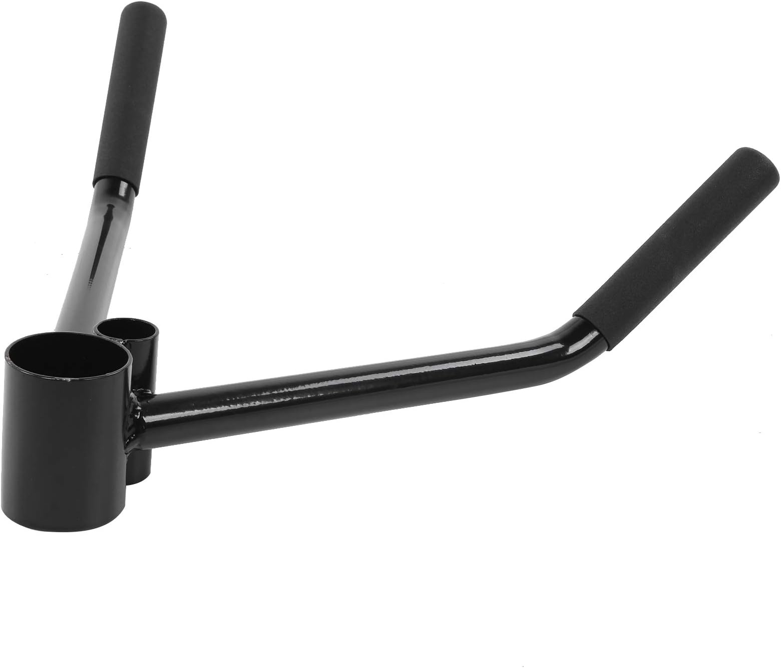 Multifunction Row Handle, Foam Grip Gym Barbell Attachment 62.2oz with T?Bar Row Handle for Gyms for Beginner for Clubs