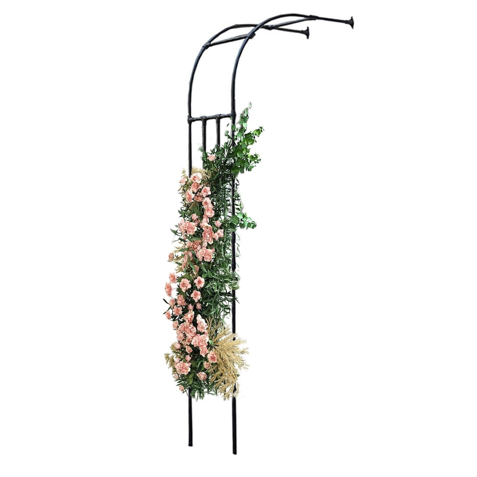 Pergola de Jardin arche métal pour tuteurer rosiers sans abîmer les murs