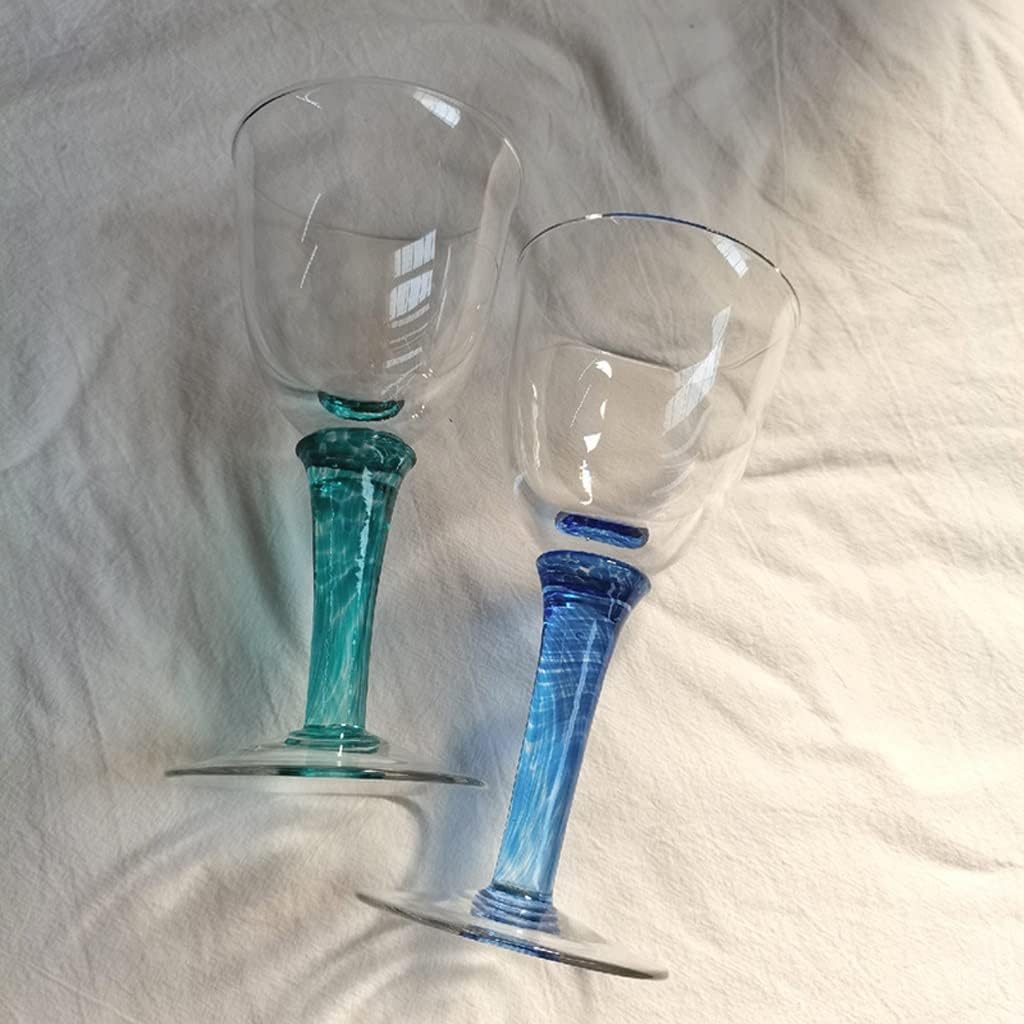 1pcs Vintage Cocktail Glasses Creative Glass Wine Home Green Goblet Red