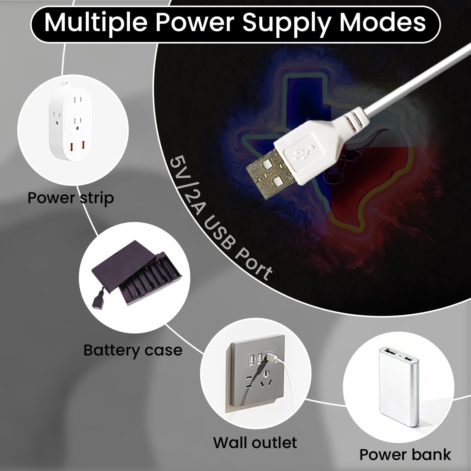 LED TEXAS Neon Sign Light Up Longhorns Lights Lighted Bull Neon Signs for Bedroom Dorm Hallway Garage Man Cave Bar Gaming Room Western Country Wall Decor Art Gifts