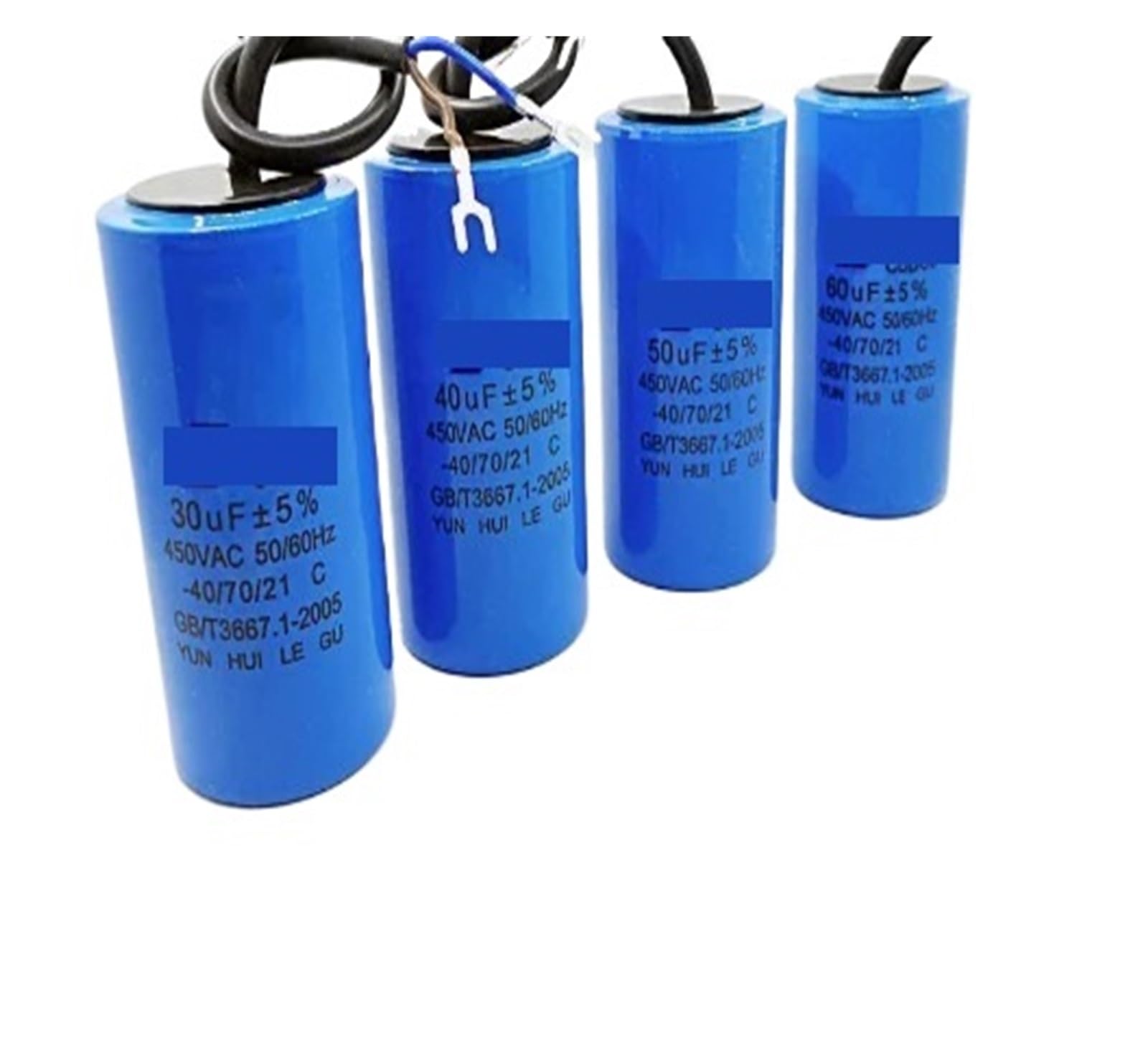 BALYDLUL 1pcs 450V 3UF 4UF 5UF 6UF 8UF 10UF 12UF 15UF 18UF 20UF 25UF 30UF 35UF 40UF 45UF 50UF Motor Run Capacitors CBB60 450VAC(22UF 450V)