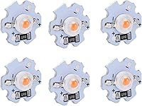 Vista 6 de POCREATION 25 chips LED AXD-1W-5V, bombilla LED de chip de 5 V, bombilla de ahorro de energía de 200 lúmenes, 1 W, cuentas de lámpara LED de alta