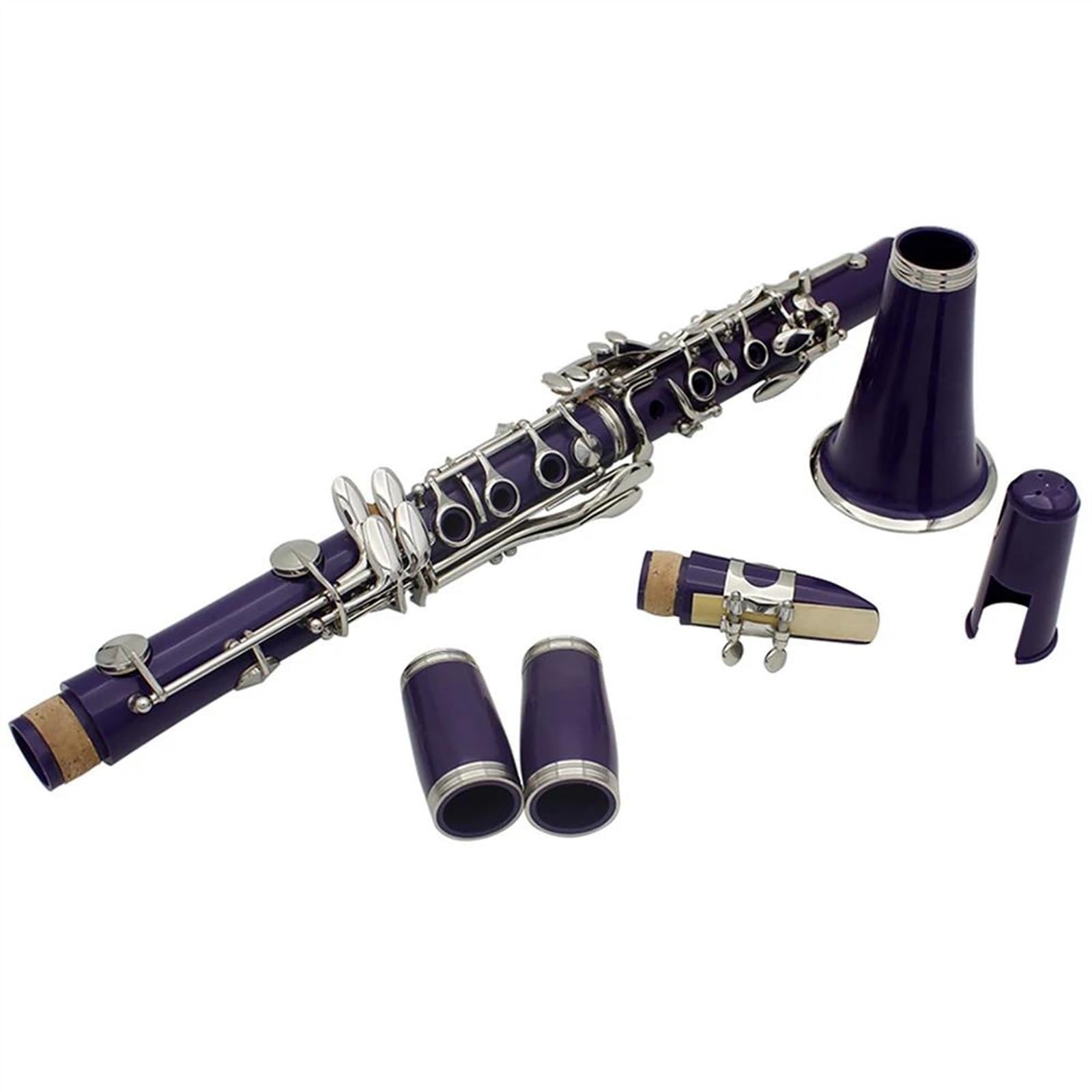 Corpo dello strumento a fiato per clarinetto viola a 17 tasti in Si bemolle realizzato in resina Clarinetto Professionale