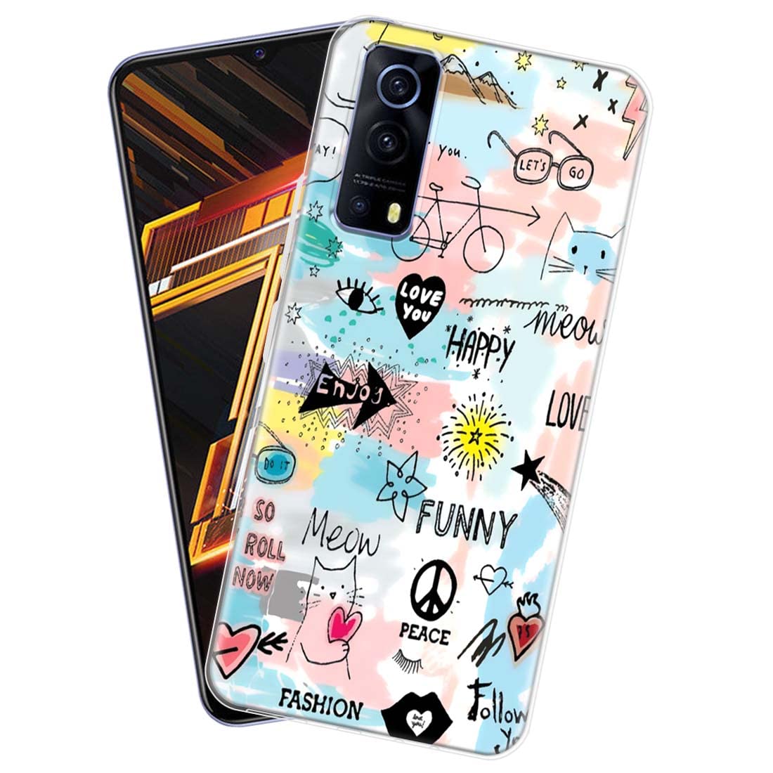 Fashionury IQOO Z3 5G Case Designer Flexible Soft Back Case Cover for IQOO Z3 5G-D0126 (B0B9JKCY8B) Amazon Price History, Amazon Price Tracker