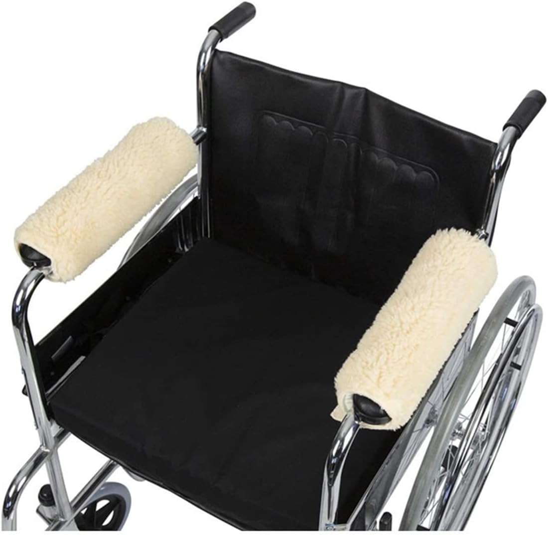Wheelchair Armrest Pads, 2 Pack Wheelchair Arm Rest Memory Foam Cushions Padded Covers