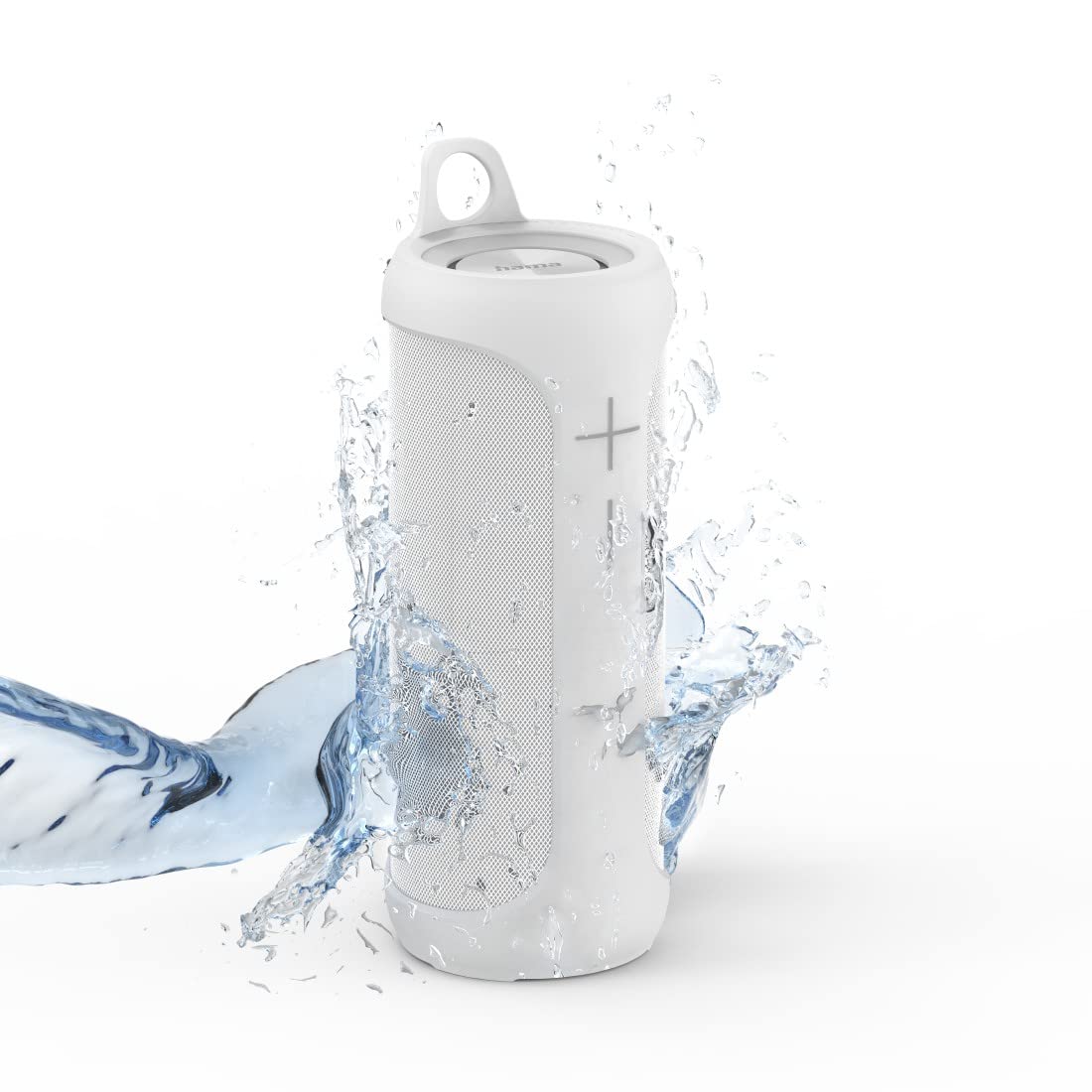 Hama 2in1 Bluetooth-Lautsprecher-Set Twin 3.0 wasserdicht 30W (teilbares Speaker-Set kabellos, 2 tragbare Bluetooth-Boxen, schwimmende Musikbox wasserfest IP67, 10h Akku, True Wireless Stereo) weiß