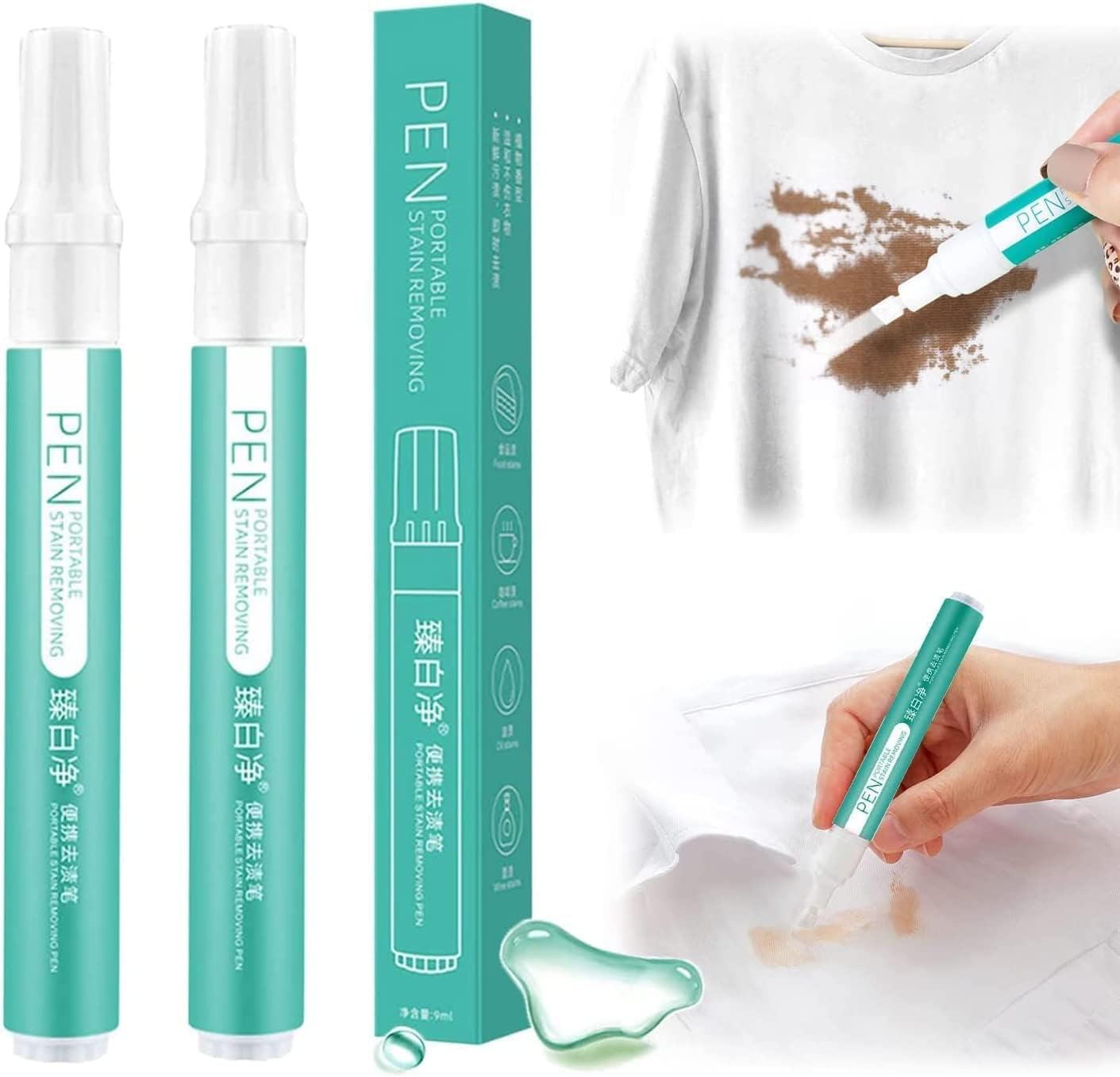 Bleach Pen,Bleach Pen for Clothing,Portable Bleach Pen for Clothing Stain Removal