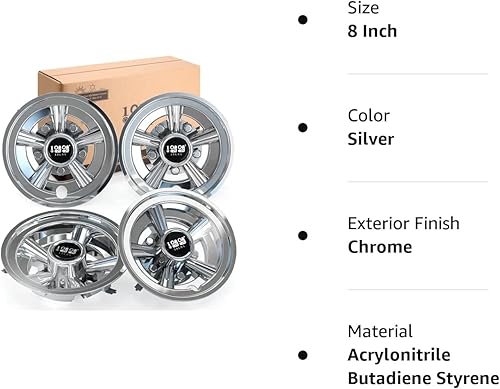 Vista 18 de 10L0L Cubiertas de rueda de carrito de golf para Yamaha/Club CAR/EZ-GO Club Car 8" (juego de 4)