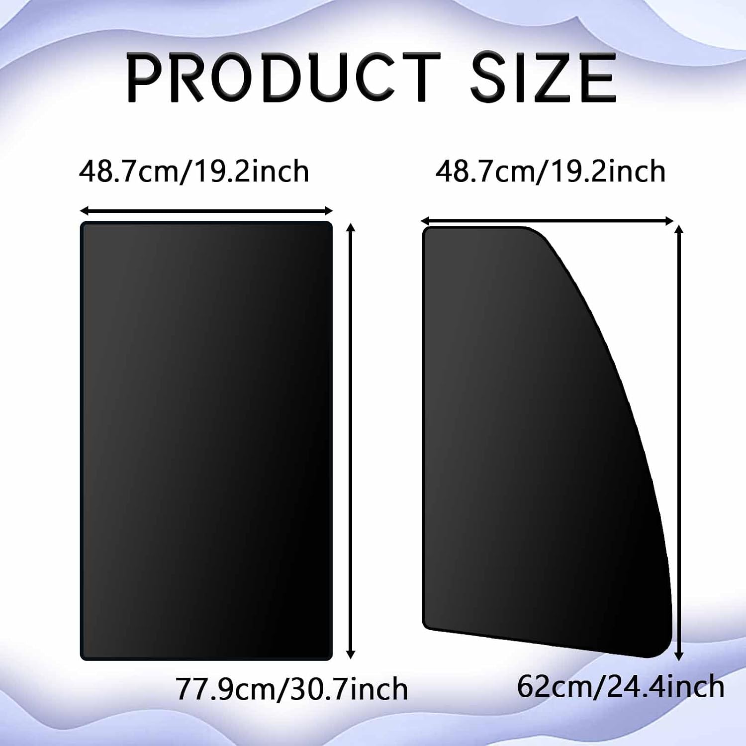 Car Side Window Sun Shade 4PCS, Magnetic Car Privacy Curtains for Side Windows, Heat Insulation Blackout Window Covers for Camping, Breastfeeding, Napping, Universal for Most Vehicles (Black)