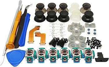 ZHAWULEEFB New Compatible 3D Analog Sensor Wheel Thumb Sticks Joystick Rocker Module Replacement for Sony PS5 Game Controller 6pcs 1 Set of Tools, 1charging Port,(Plus Other Products as Pictured