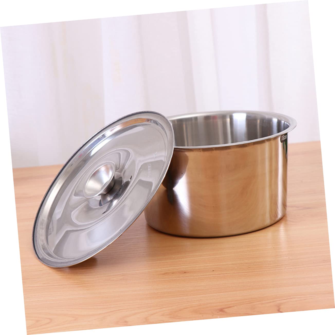 GRIRIW Stainless Steel Seasoning Basin Dish Containers with Lids Condiment Bowl Stainless Pan with Lid Deep Stainless Container with Lid Seasoning Container Silver
