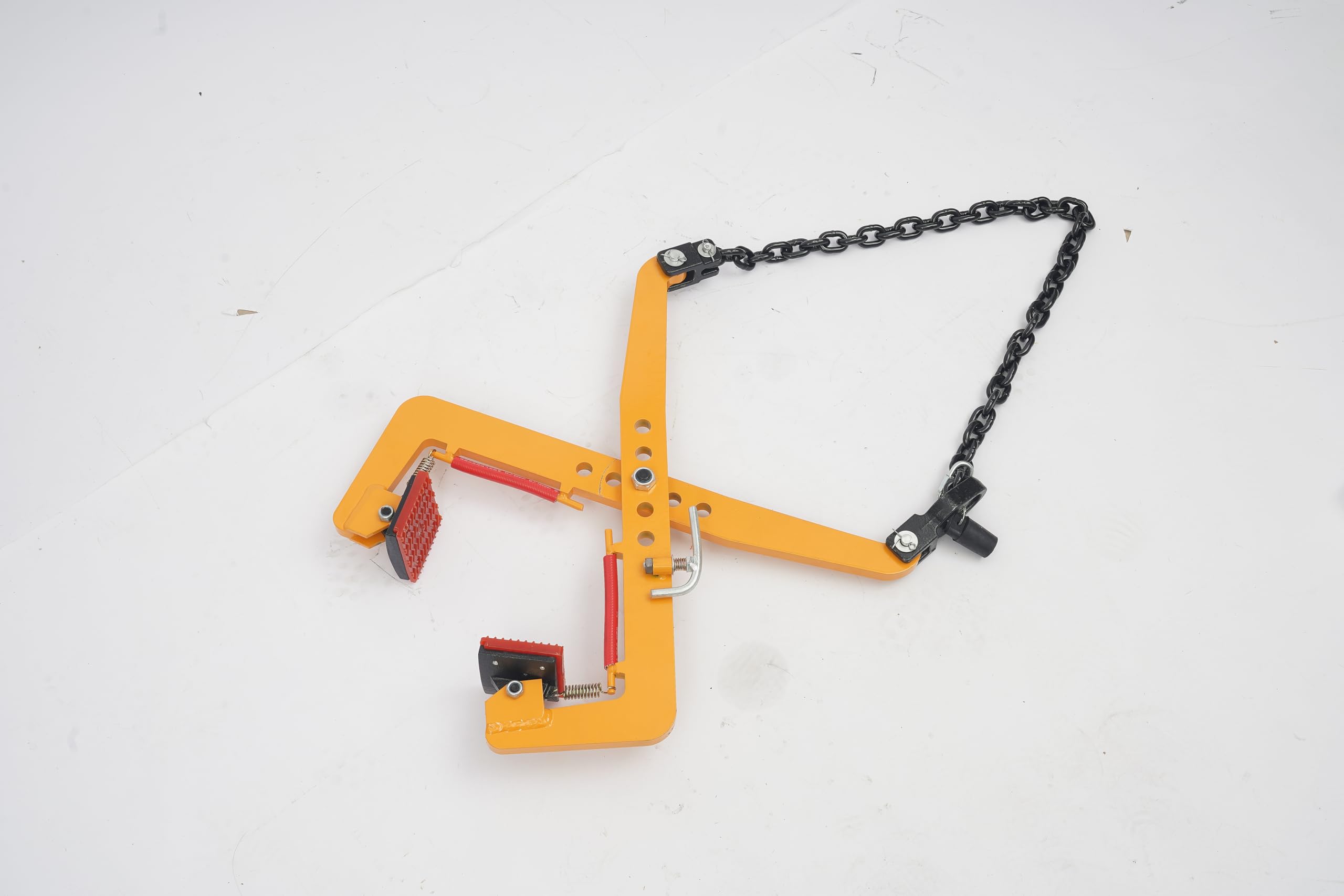 Versetzzange Bordsteinzange 350kg,Öffnung 30-51cm | Hebezange Steinheber mit Gummi-Chuck Sicherer Hebeklemme Stahl BordsteinträGer FüR Holz Steine Stufenzange Treppenzange